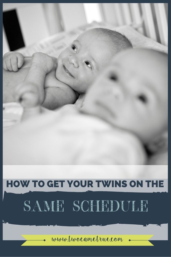 How to get your twins on the same schedule