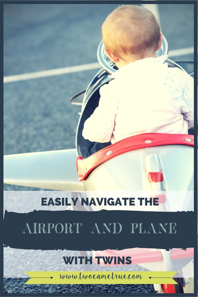 EASILY NAVIGATE THE AIRPORT AND PLANE WITH YOUR TWINS