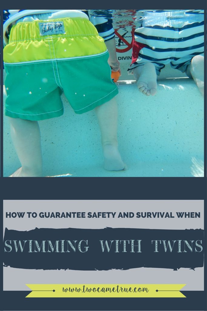 HOW TO GUARANTEE SAFETY WHEN SWIMMING WITH TWINS