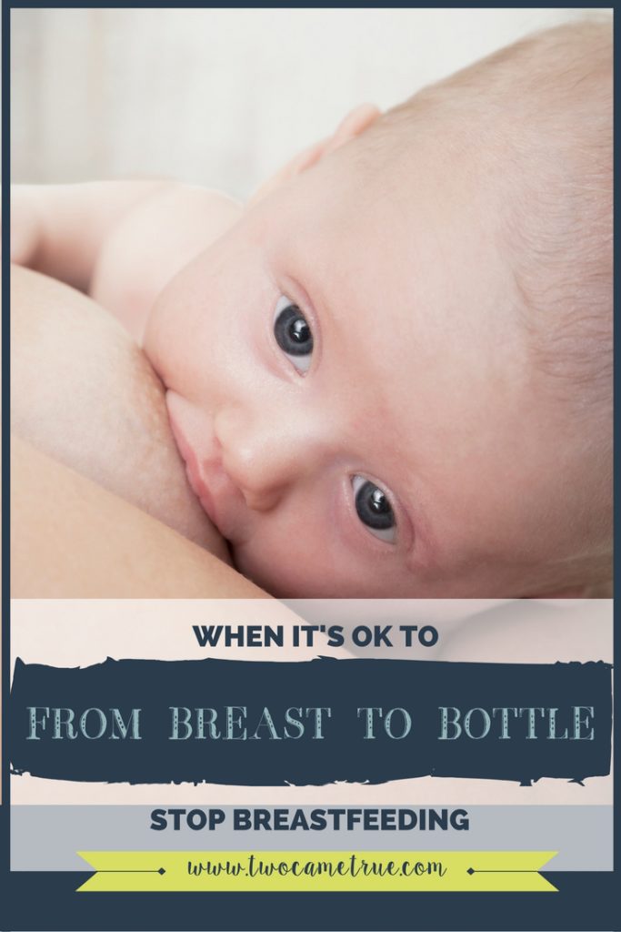 From Breast to Bottle, When It's Ok to Stop Breastfeeding