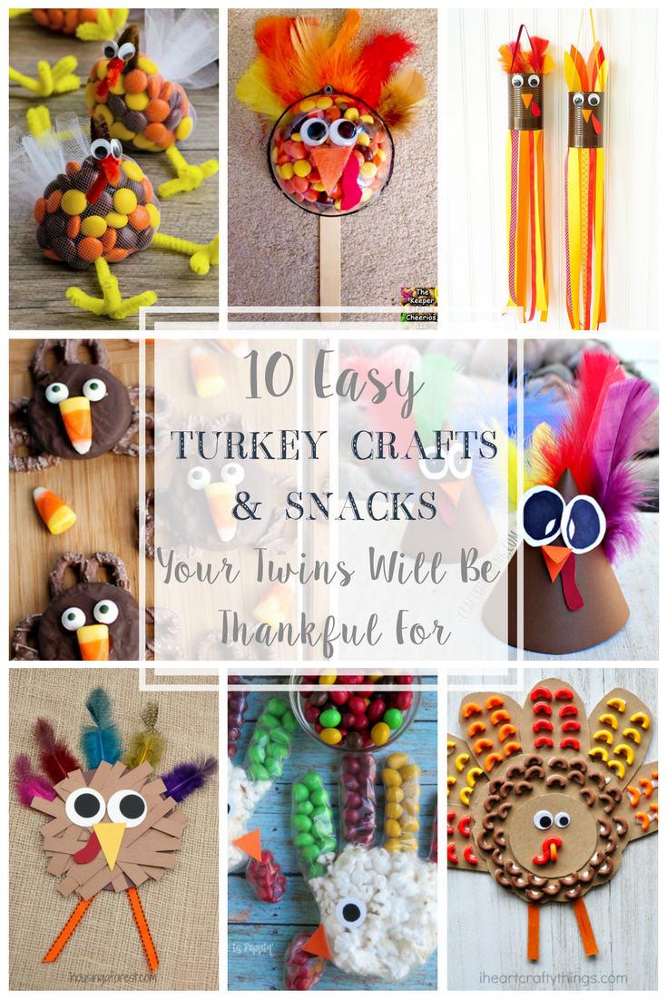 10 easy turkey snacks and crafts your twins will be thankful for