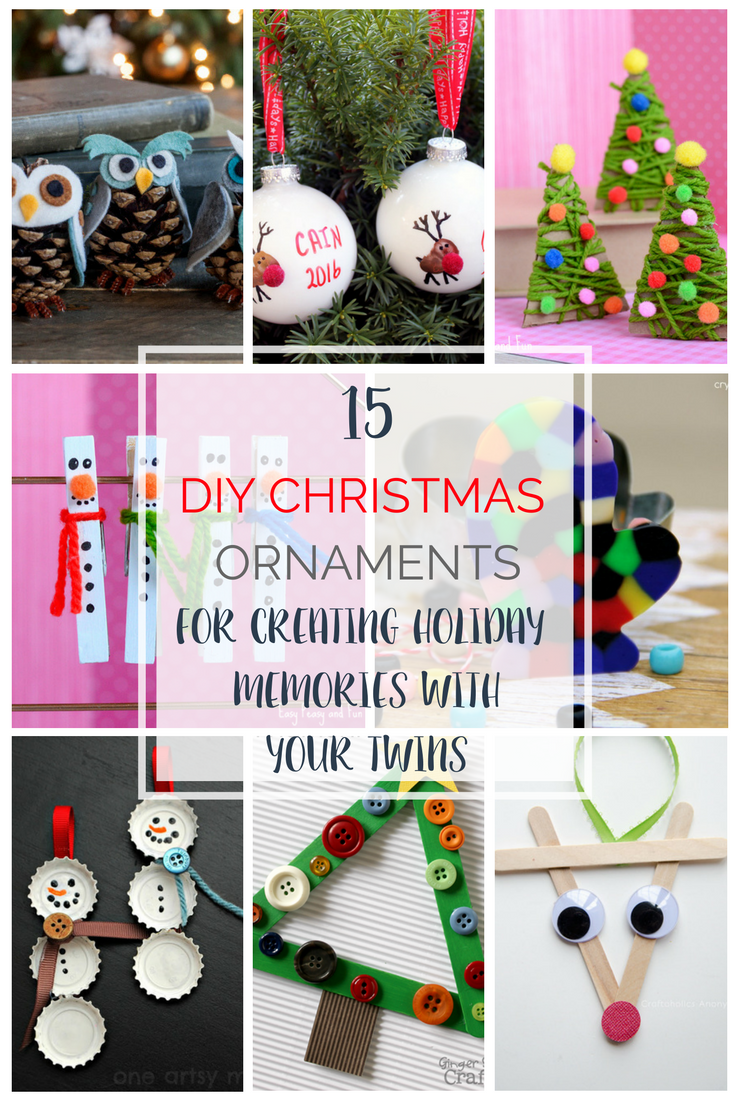 DIY Christmas Ornaments with your Twins