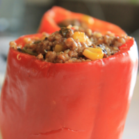 quick and simple stuffed bell peppers