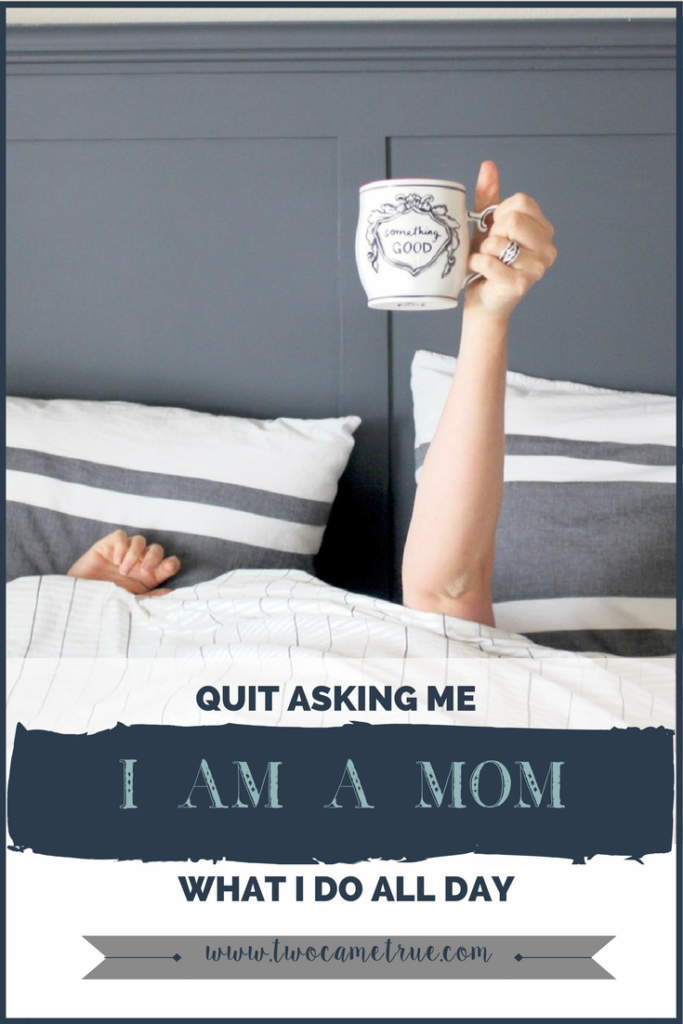 quite asking me what i do all day, i am a mom