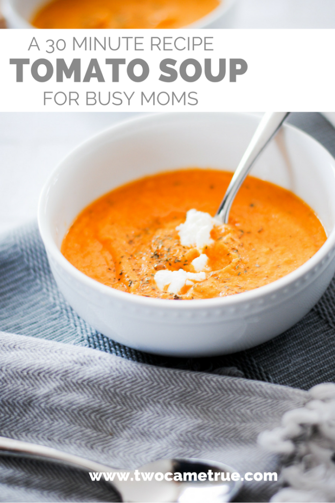 tomato soup: a simple recipe for busy moms