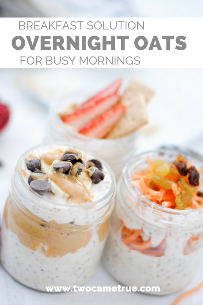 A BREAKFAST SOLUTION FOR BUSY MOMS: OVERNIGHT OATS 3 WAYS